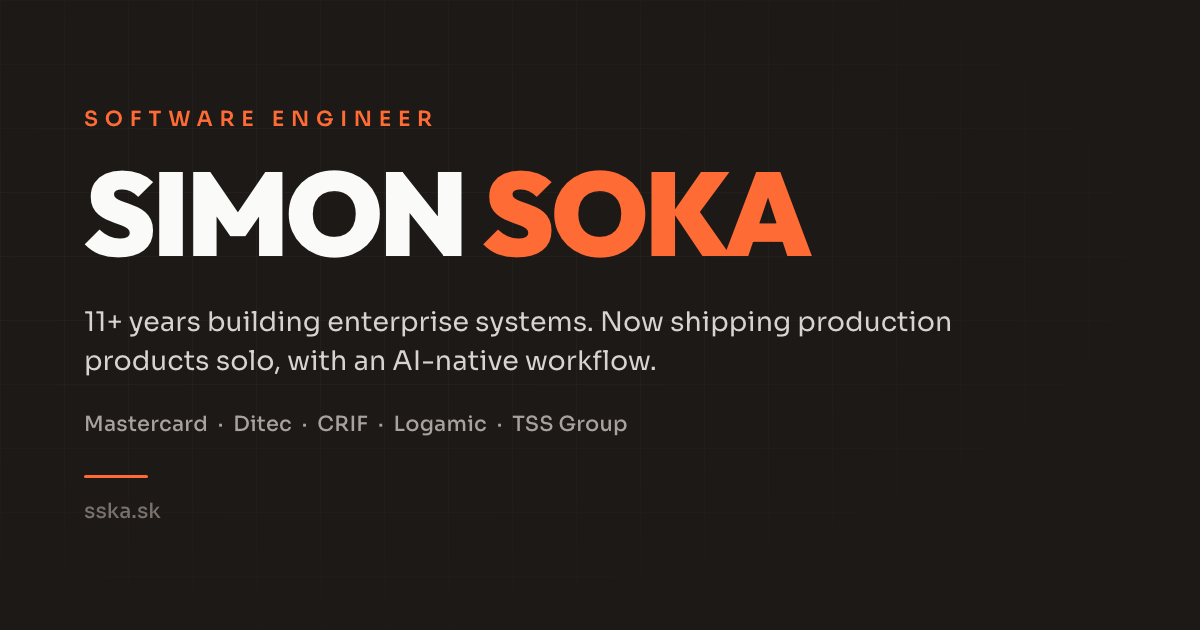 Simon Soka | Software Engineer | .NET, React, Python